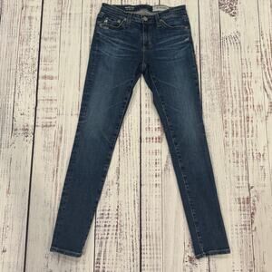 AG Adriano Goldschmied Legging Ankle Jeans 25R Dark Wash Skinny